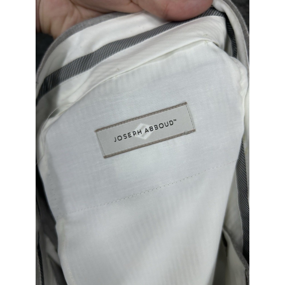 Joseph Abboud 100% Linen Dress Pants Slacks Men 36x34 Gray Beach Wedding Preppy - Picture 8 of 10